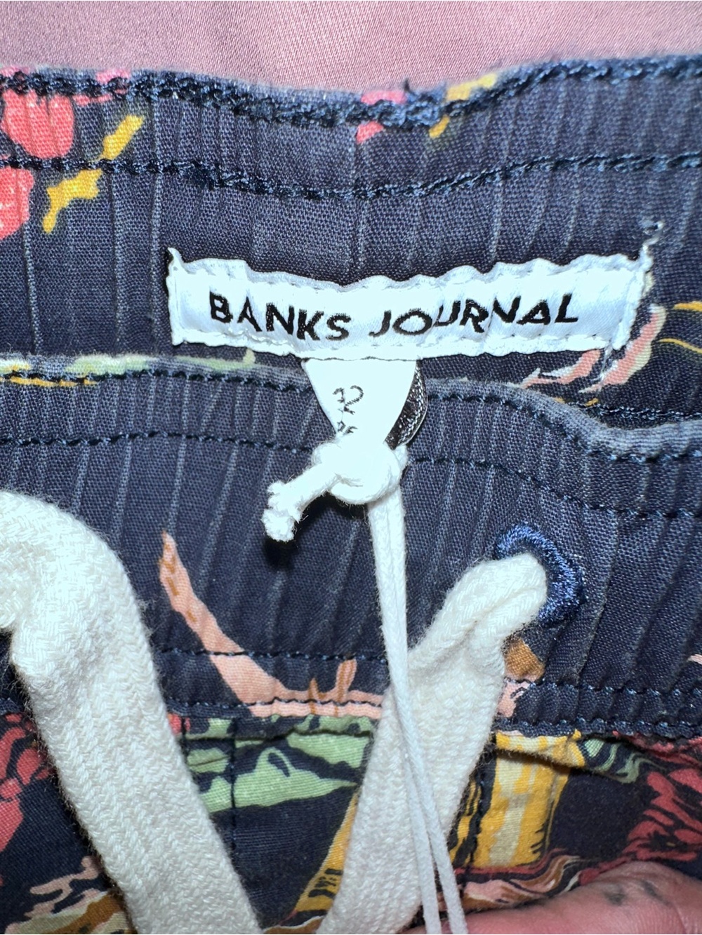 Banks Journal Men’s Navy Floral Hybrid Shorts